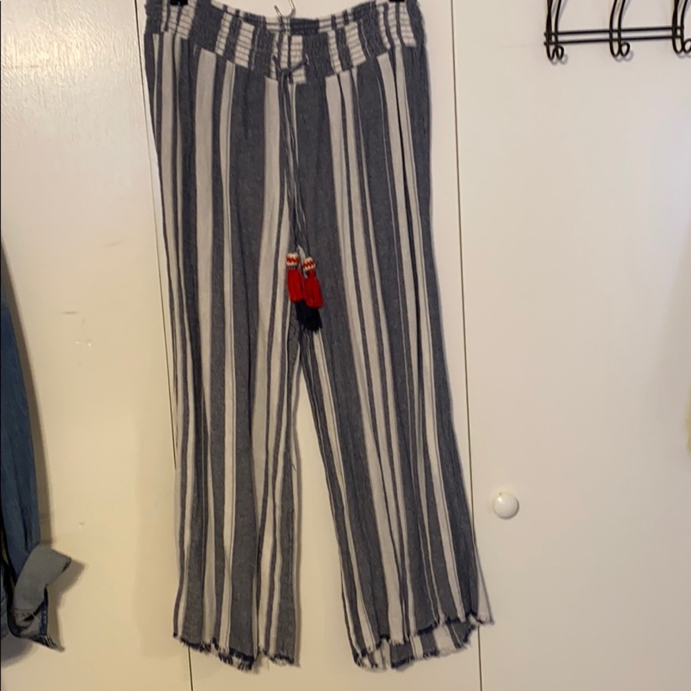 Blue and White Culottes